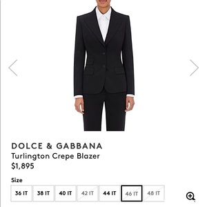 Women’s Black Dolce & Gabbana Suit